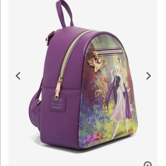 New Disney Mini  Backpack Sleeping Beauty Princess AURORA - Picture 3 of 11